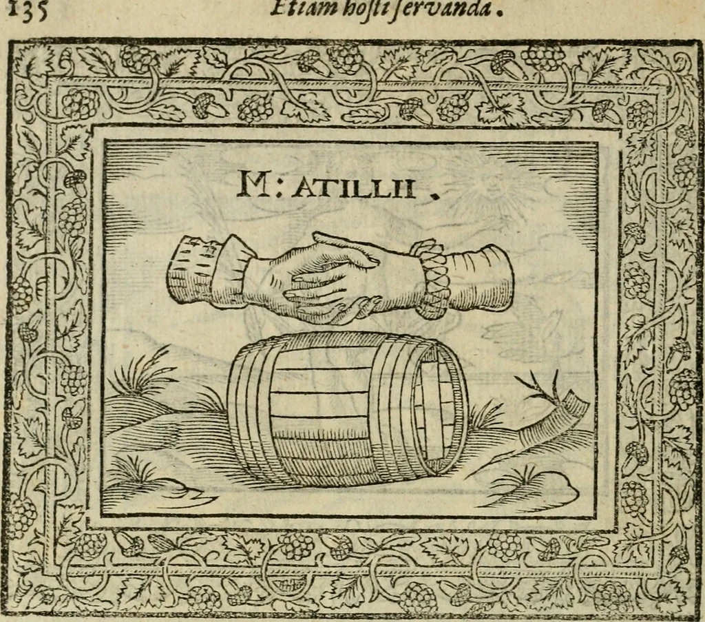An illustration from Minerua Britanna, or, A garden of heroical deuises, furnished, and adorned with emblemes and impresa's of sundry natures : newly devised, moralized, and published, 1612, leaf 159