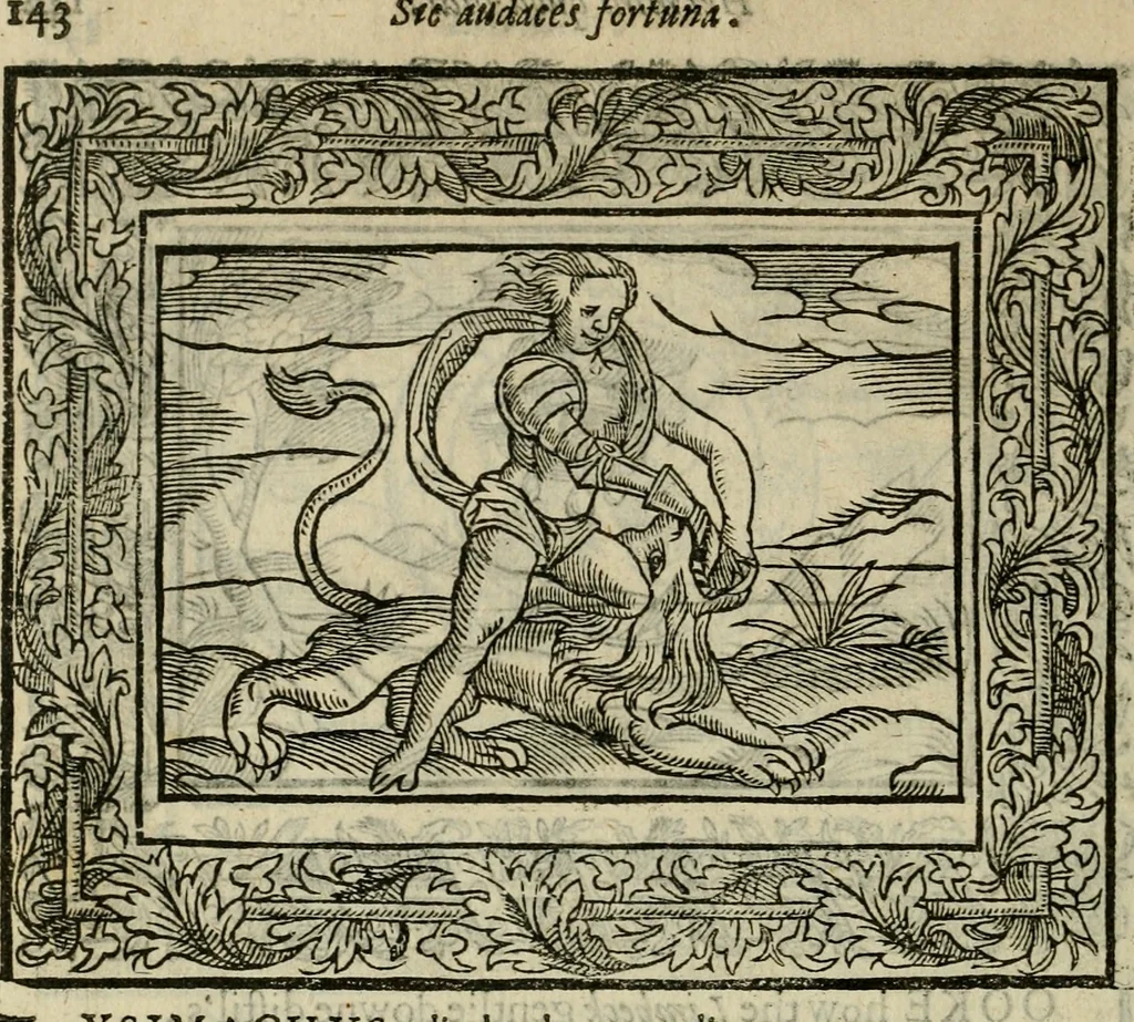 An illustration from Minerua Britanna, or, A garden of heroical deuises, furnished, and adorned with emblemes and impresa's of sundry natures : newly devised, moralized, and published, 1612, leaf 167