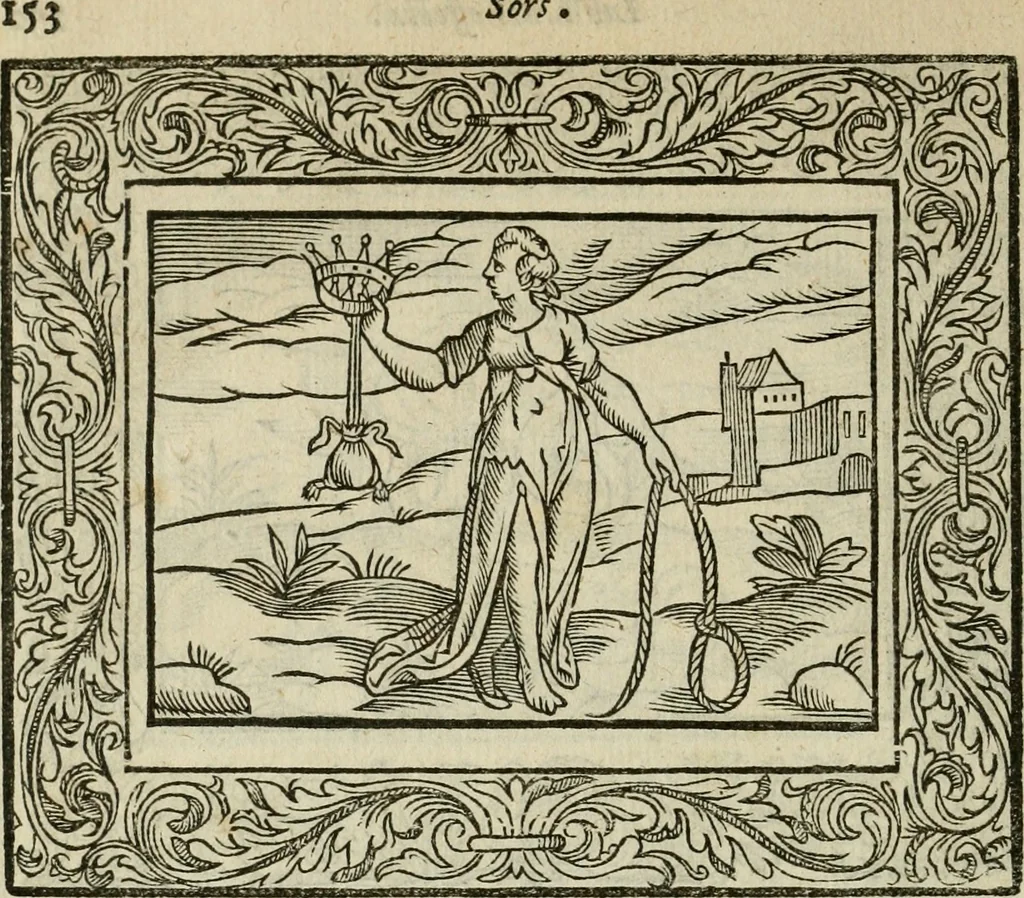 An illustration from Minerua Britanna, or, A garden of heroical deuises, furnished, and adorned with emblemes and impresa's of sundry natures : newly devised, moralized, and published, 1612, leaf 177
