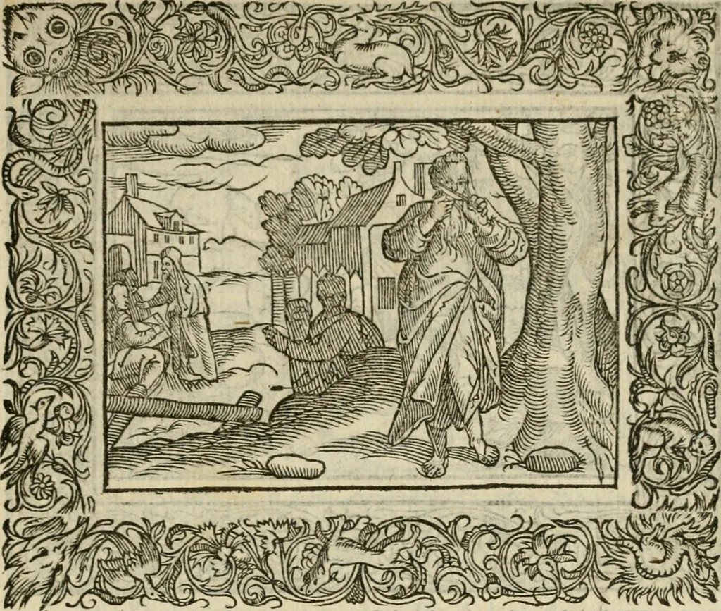 An illustration from Minerua Britanna, or, A garden of heroical deuises, furnished, and adorned with emblemes and impresa's of sundry natures : newly devised, moralized, and published, 1612, leaf 180