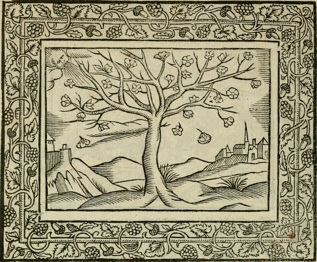An illustration from Minerua Britanna, or, A garden of heroical deuises, furnished, and adorned with emblemes and impresa's of sundry natures : newly devised, moralized, and published, 1612, leaf 183