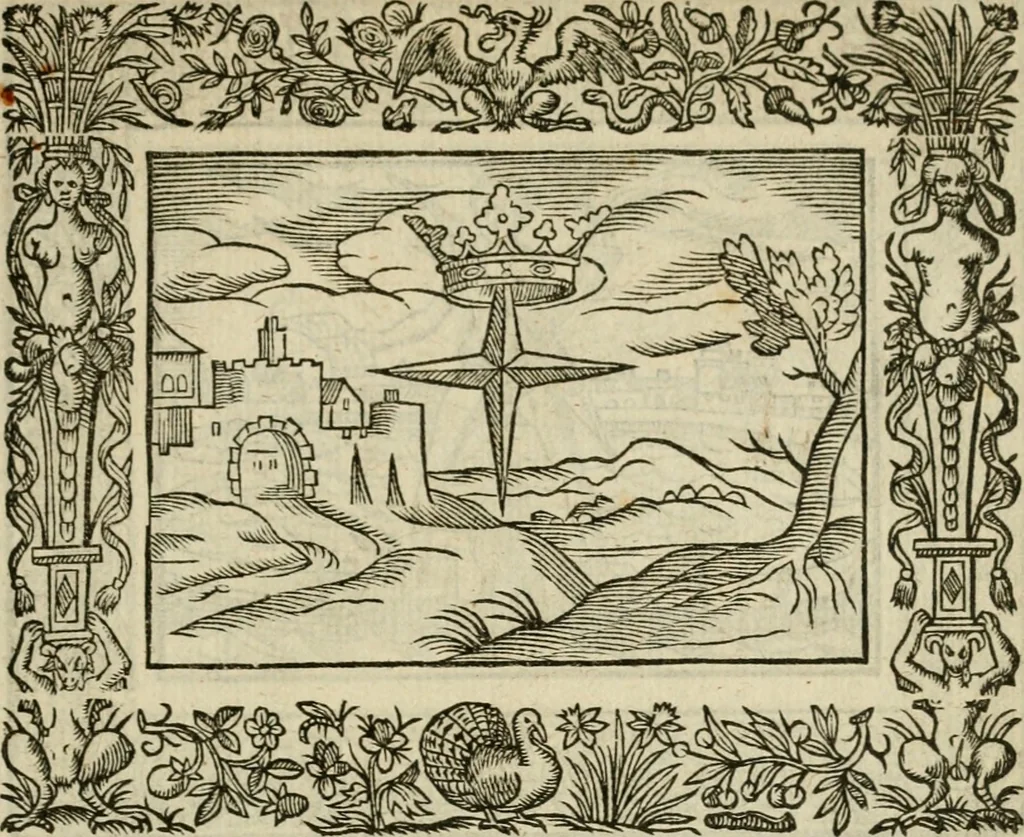 An illustration from Minerua Britanna, or, A garden of heroical deuises, furnished, and adorned with emblemes and impresa's of sundry natures : newly devised, moralized, and published, 1612, leaf 184