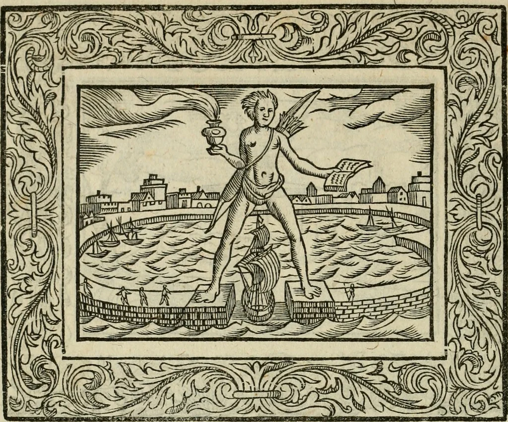 An illustration from Minerua Britanna, or, A garden of heroical deuises, furnished, and adorned with emblemes and impresa's of sundry natures : newly devised, moralized, and published, 1612, leaf 185