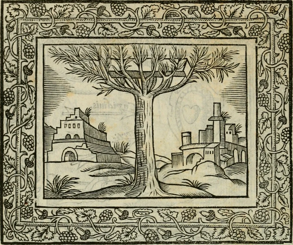 An illustration from Minerua Britanna, or, A garden of heroical deuises, furnished, and adorned with emblemes and impresa's of sundry natures : newly devised, moralized, and published, 1612, leaf 191