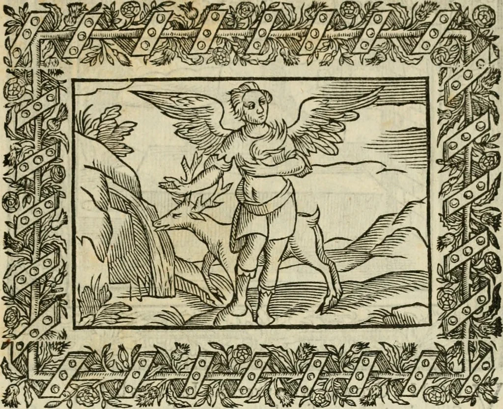 An illustration from Minerua Britanna, or, A garden of heroical deuises, furnished, and adorned with emblemes and impresa's of sundry natures : newly devised, moralized, and published, 1612, leaf 194
