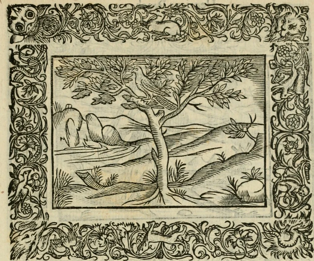 An illustration from Minerua Britanna, or, A garden of heroical deuises, furnished, and adorned with emblemes and impresa's of sundry natures : newly devised, moralized, and published, 1612, leaf 200