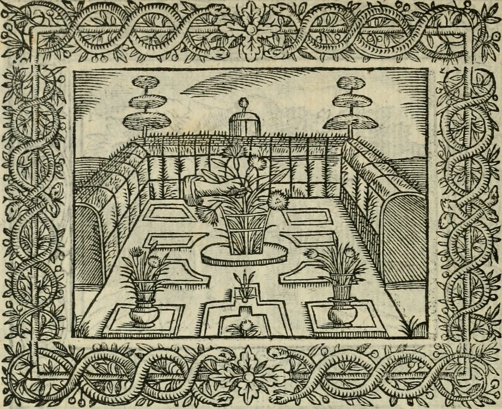 An illustration from Minerua Britanna, or, A garden of heroical deuises, furnished, and adorned with emblemes and impresa's of sundry natures : newly devised, moralized, and published, 1612, leaf 207