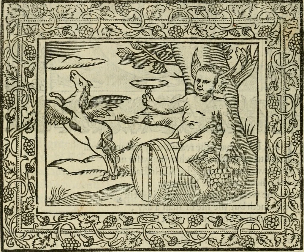 An illustration from Minerua Britanna, or, A garden of heroical deuises, furnished, and adorned with emblemes and impresa's of sundry natures : newly devised, moralized, and published, 1612, leaf 215