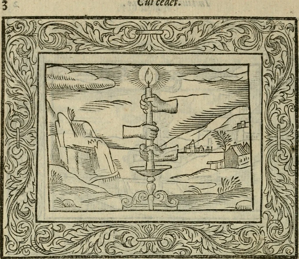 An illustration from Minerua Britanna, or, A garden of heroical deuises, furnished, and adorned with emblemes and impresa's of sundry natures : newly devised, moralized, and published, 1612, leaf 23