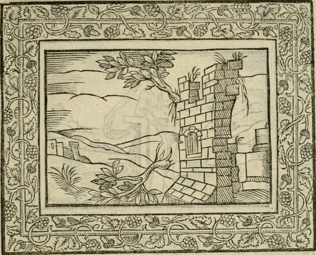 An illustration from Minerua Britanna, or, A garden of heroical deuises, furnished, and adorned with emblemes and impresa's of sundry natures : newly devised, moralized, and published, 1612, leaf 26