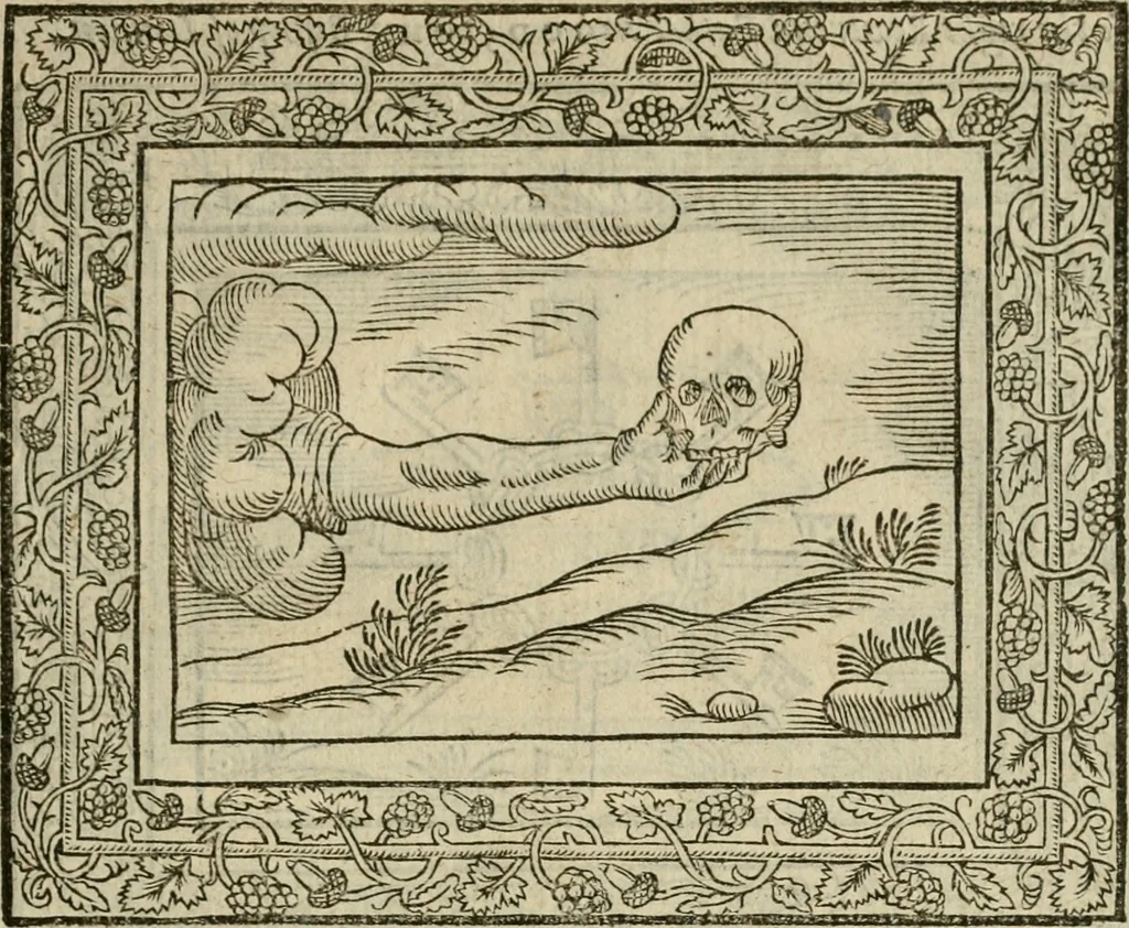 An illustration from Minerua Britanna, or, A garden of heroical deuises, furnished, and adorned with emblemes and impresa's of sundry natures : newly devised, moralized, and published, 1612, leaf 28