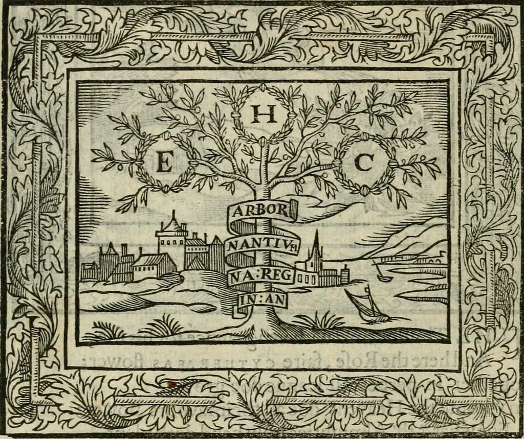 An illustration from Minerua Britanna, or, A garden of heroical deuises, furnished, and adorned with emblemes and impresa's of sundry natures : newly devised, moralized, and published, 1612, leaf 33