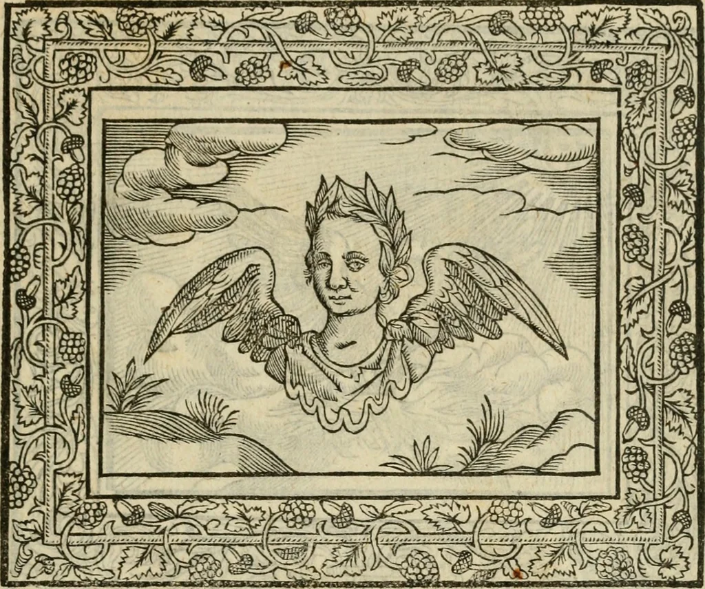 An illustration from Minerua Britanna, or, A garden of heroical deuises, furnished, and adorned with emblemes and impresa's of sundry natures : newly devised, moralized, and published, 1612, leaf 38