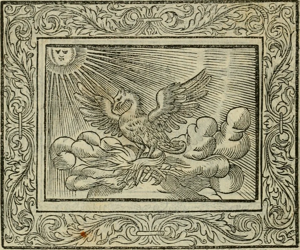 An illustration from Minerua Britanna, or, A garden of heroical deuises, furnished, and adorned with emblemes and impresa's of sundry natures : newly devised, moralized, and published, 1612, leaf 39