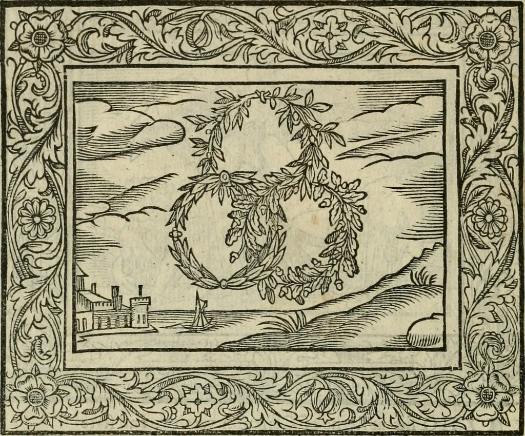 An illustration from Minerua Britanna, or, A garden of heroical deuises, furnished, and adorned with emblemes and impresa's of sundry natures : newly devised, moralized, and published, 1612, leaf 43