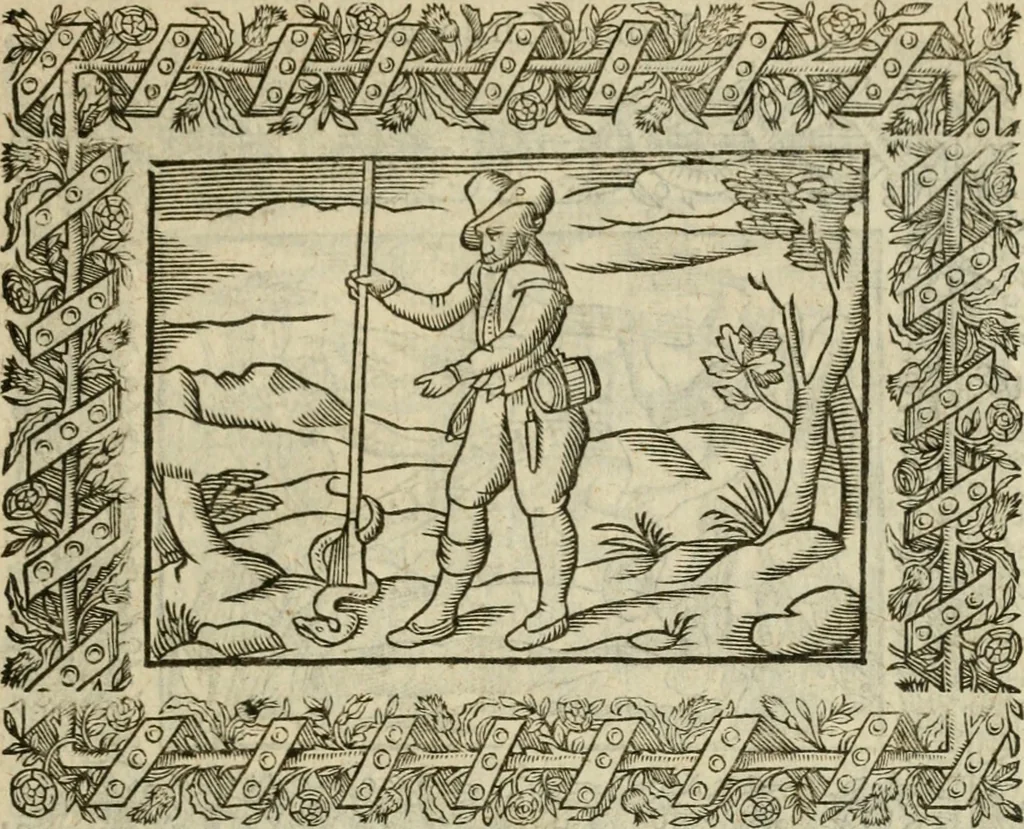 An illustration from Minerua Britanna, or, A garden of heroical deuises, furnished, and adorned with emblemes and impresa's of sundry natures : newly devised, moralized, and published, 1612, leaf 54
