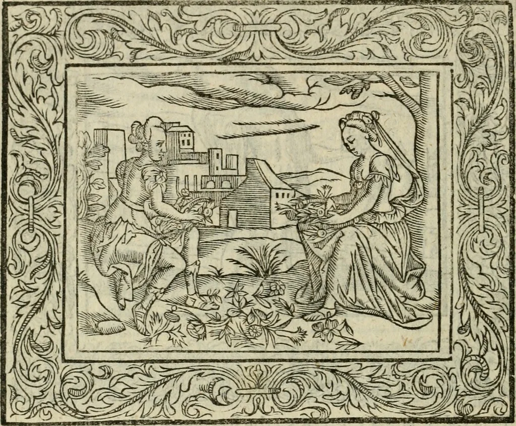 An illustration from Minerua Britanna, or, A garden of heroical deuises, furnished, and adorned with emblemes and impresa's of sundry natures : newly devised, moralized, and published, 1612, leaf 57