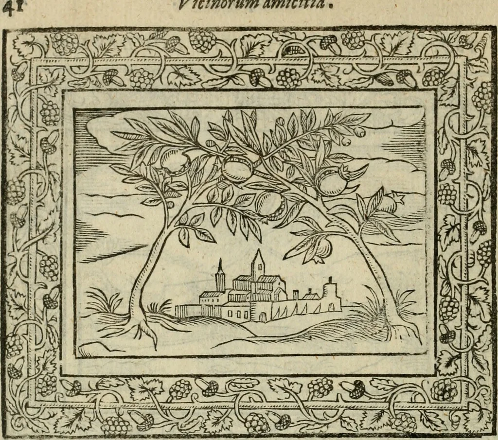 An illustration from Minerua Britanna, or, A garden of heroical deuises, furnished, and adorned with emblemes and impresa's of sundry natures : newly devised, moralized, and published, 1612, leaf 61