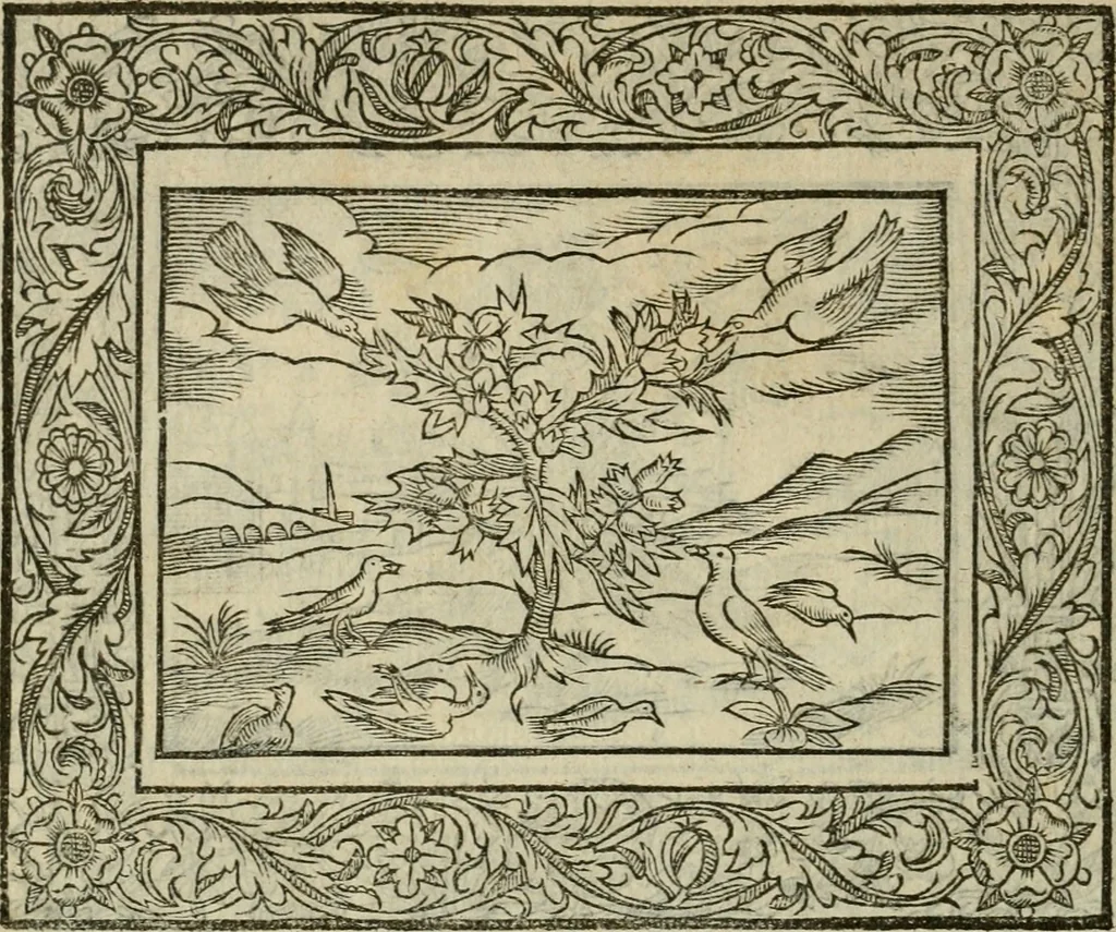 An illustration from Minerua Britanna, or, A garden of heroical deuises, furnished, and adorned with emblemes and impresa's of sundry natures : newly devised, moralized, and published, 1612, leaf 71