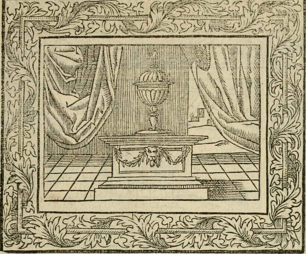An illustration from Minerua Britanna, or, A garden of heroical deuises, furnished, and adorned with emblemes and impresa's of sundry natures : newly devised, moralized, and published, 1612, leaf 84