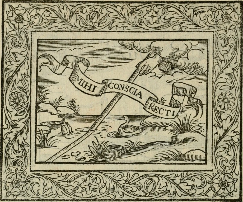 An illustration from Minerua Britanna, or, A garden of heroical deuises, furnished, and adorned with emblemes and impresa's of sundry natures : newly devised, moralized, and published, 1612, leaf 87
