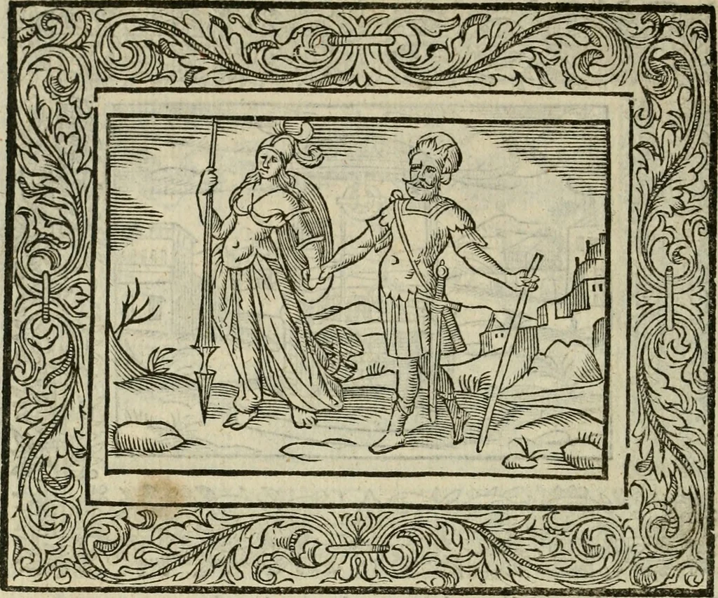 An illustration from Minerua Britanna, or, A garden of heroical deuises, furnished, and adorned with emblemes and impresa's of sundry natures : newly devised, moralized, and published, 1612, leaf 89