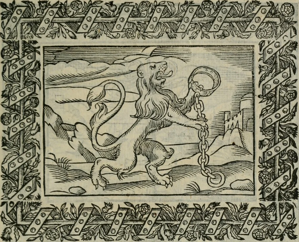 An illustration from Minerua Britanna, or, A garden of heroical deuises, furnished, and adorned with emblemes and impresa's of sundry natures,, 1612, leaf 108