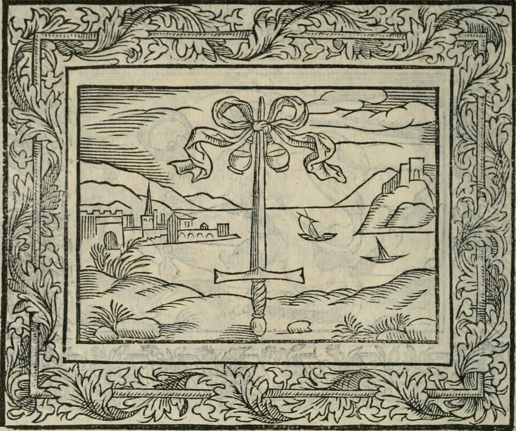An illustration from Minerua Britanna, or, A garden of heroical deuises, furnished, and adorned with emblemes and impresa's of sundry natures,, 1612, leaf 109