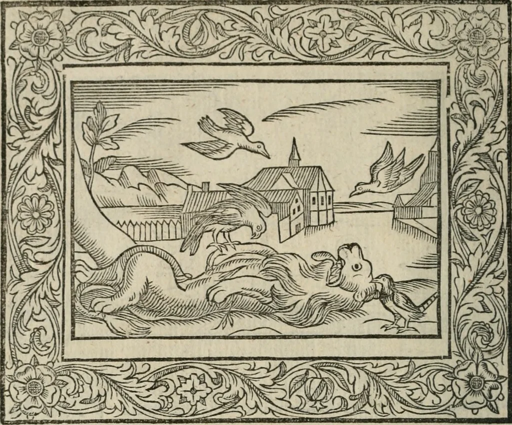 An illustration from Minerua Britanna, or, A garden of heroical deuises, furnished, and adorned with emblemes and impresa's of sundry natures,, 1612, leaf 117