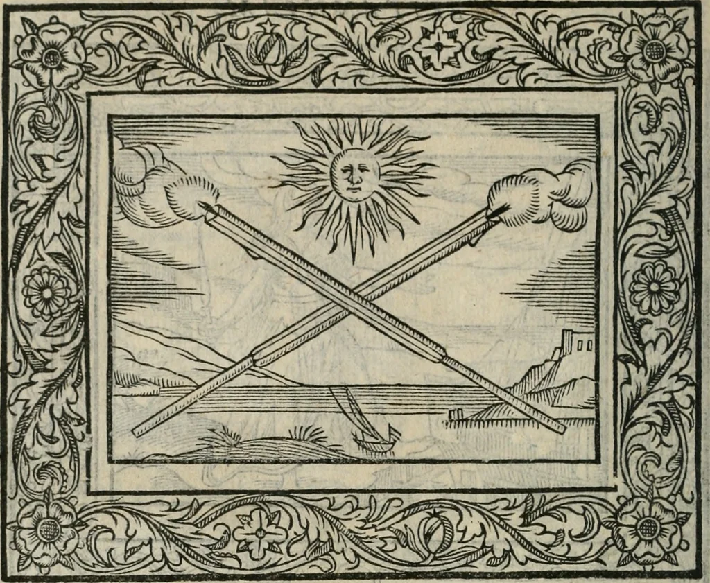 An illustration from Minerua Britanna, or, A garden of heroical deuises, furnished, and adorned with emblemes and impresa's of sundry natures,, 1612, leaf 139