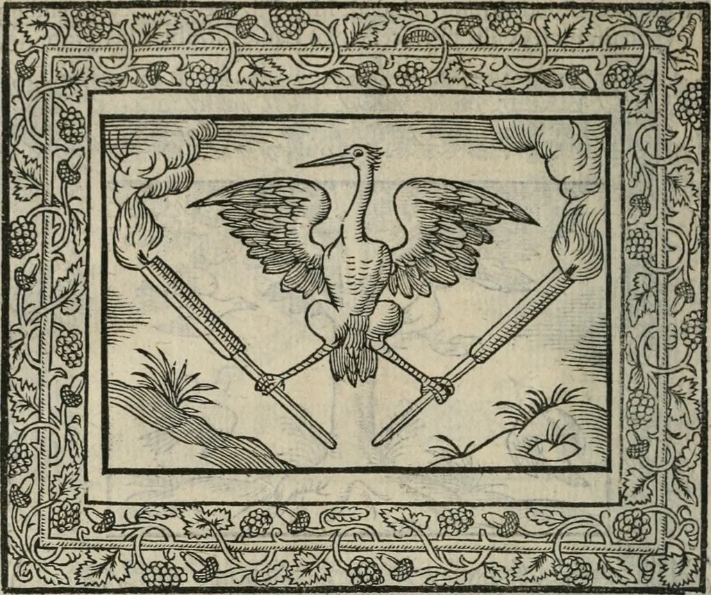 An illustration from Minerua Britanna, or, A garden of heroical deuises, furnished, and adorned with emblemes and impresa's of sundry natures,, 1612, leaf 141