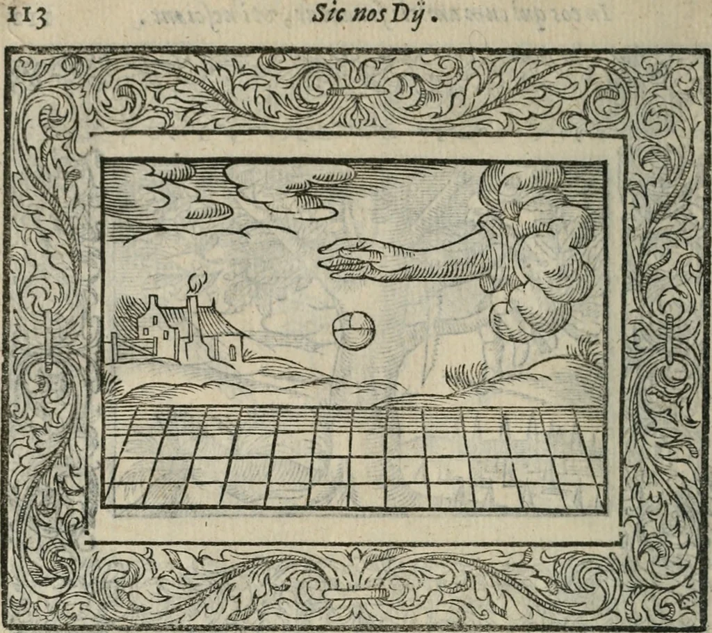 An illustration from Minerua Britanna, or, A garden of heroical deuises, furnished, and adorned with emblemes and impresa's of sundry natures,, 1612, leaf 143
