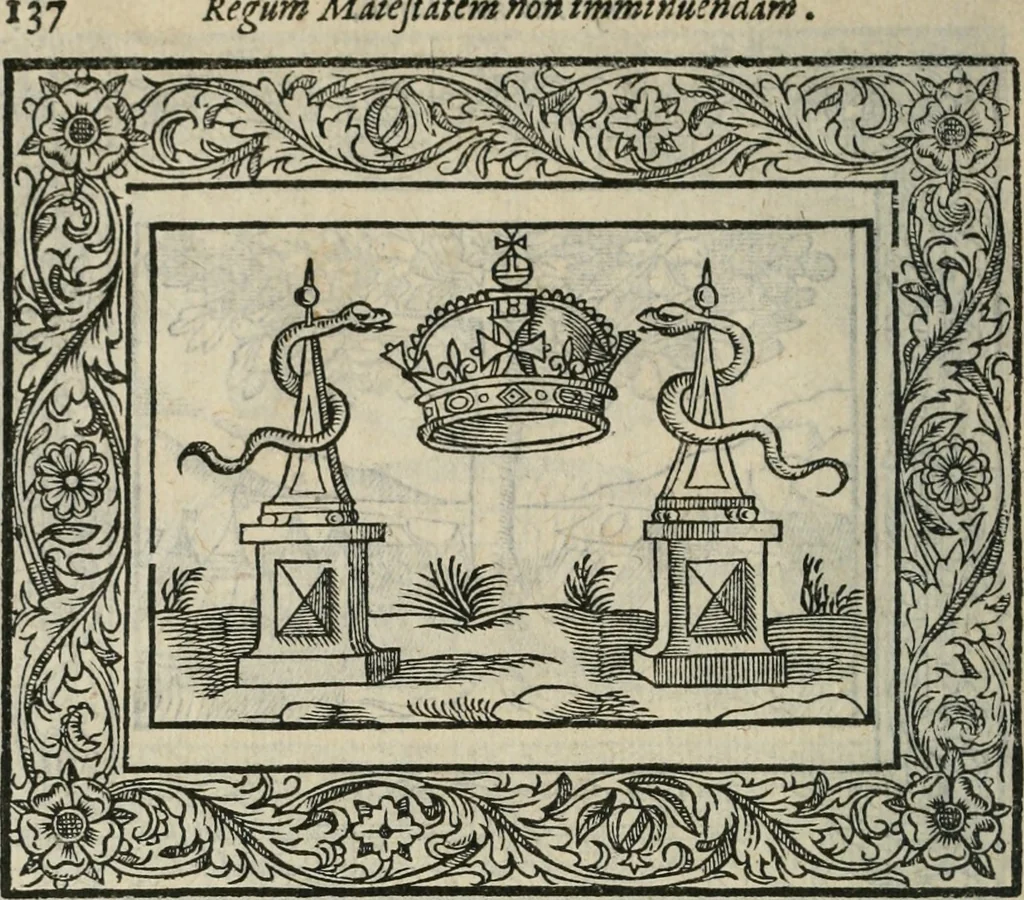 An illustration from Minerua Britanna, or, A garden of heroical deuises, furnished, and adorned with emblemes and impresa's of sundry natures,, 1612, leaf 167