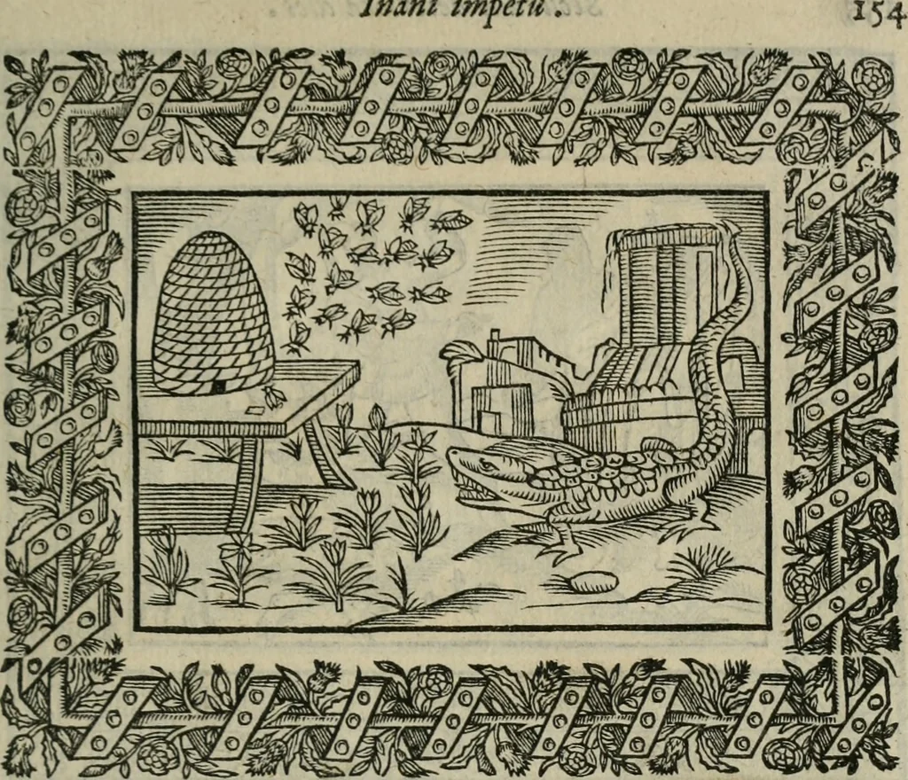 An illustration from Minerua Britanna, or, A garden of heroical deuises, furnished, and adorned with emblemes and impresa's of sundry natures,, 1612, leaf 184
