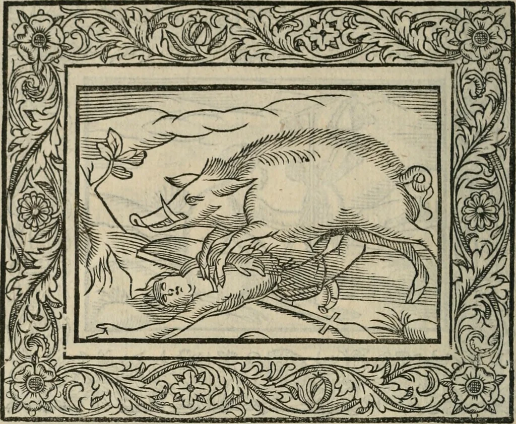 An illustration from Minerua Britanna, or, A garden of heroical deuises, furnished, and adorned with emblemes and impresa's of sundry natures,, 1612, leaf 199