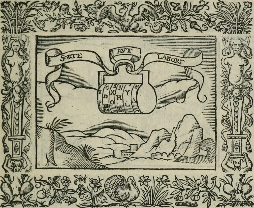 An illustration from Minerua Britanna, or, A garden of heroical deuises, furnished, and adorned with emblemes and impresa's of sundry natures,, 1612, leaf 210
