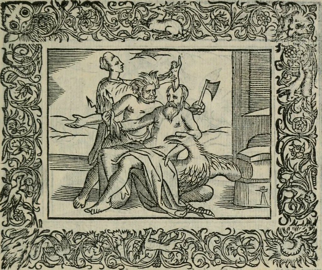 An illustration from Minerua Britanna, or, A garden of heroical deuises, furnished, and adorned with emblemes and impresa's of sundry natures,, 1612, leaf 218