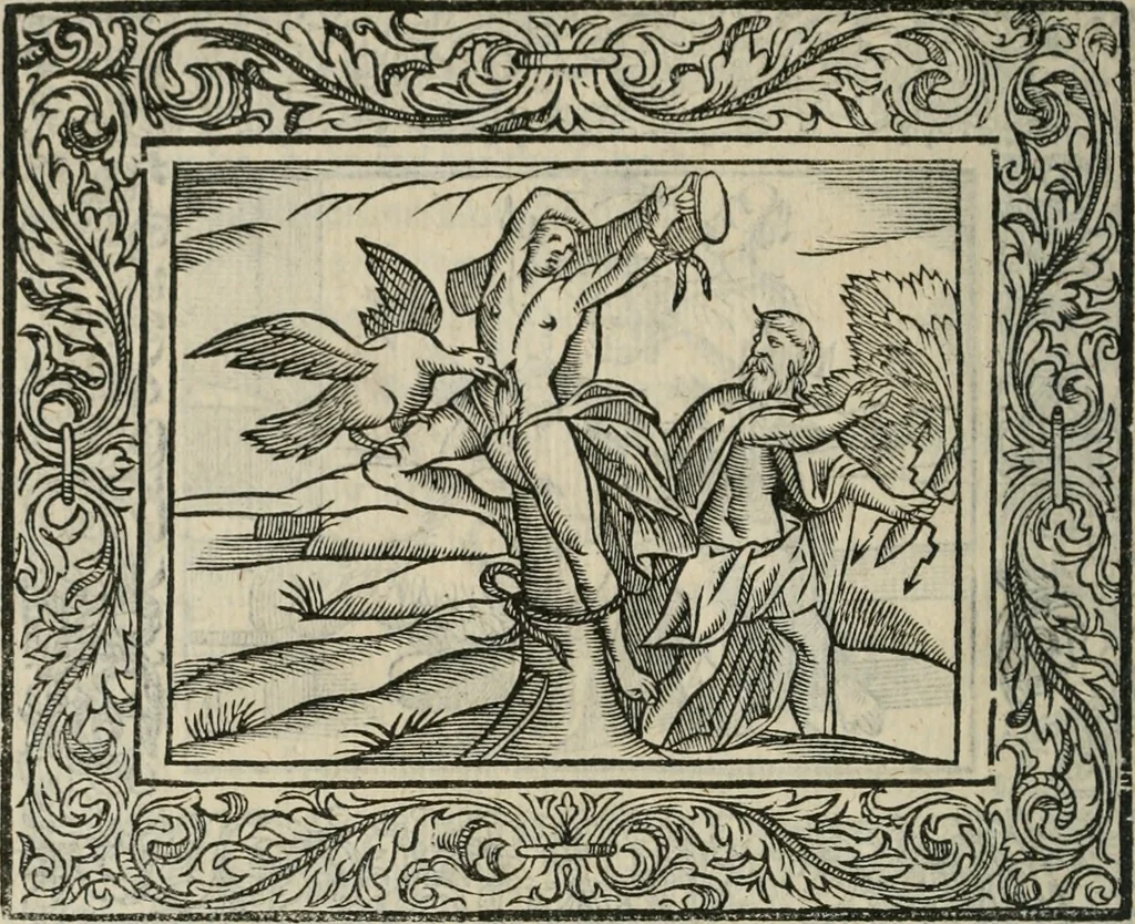 An illustration from Minerua Britanna, or, A garden of heroical deuises, furnished, and adorned with emblemes and impresa's of sundry natures,, 1612, leaf 219