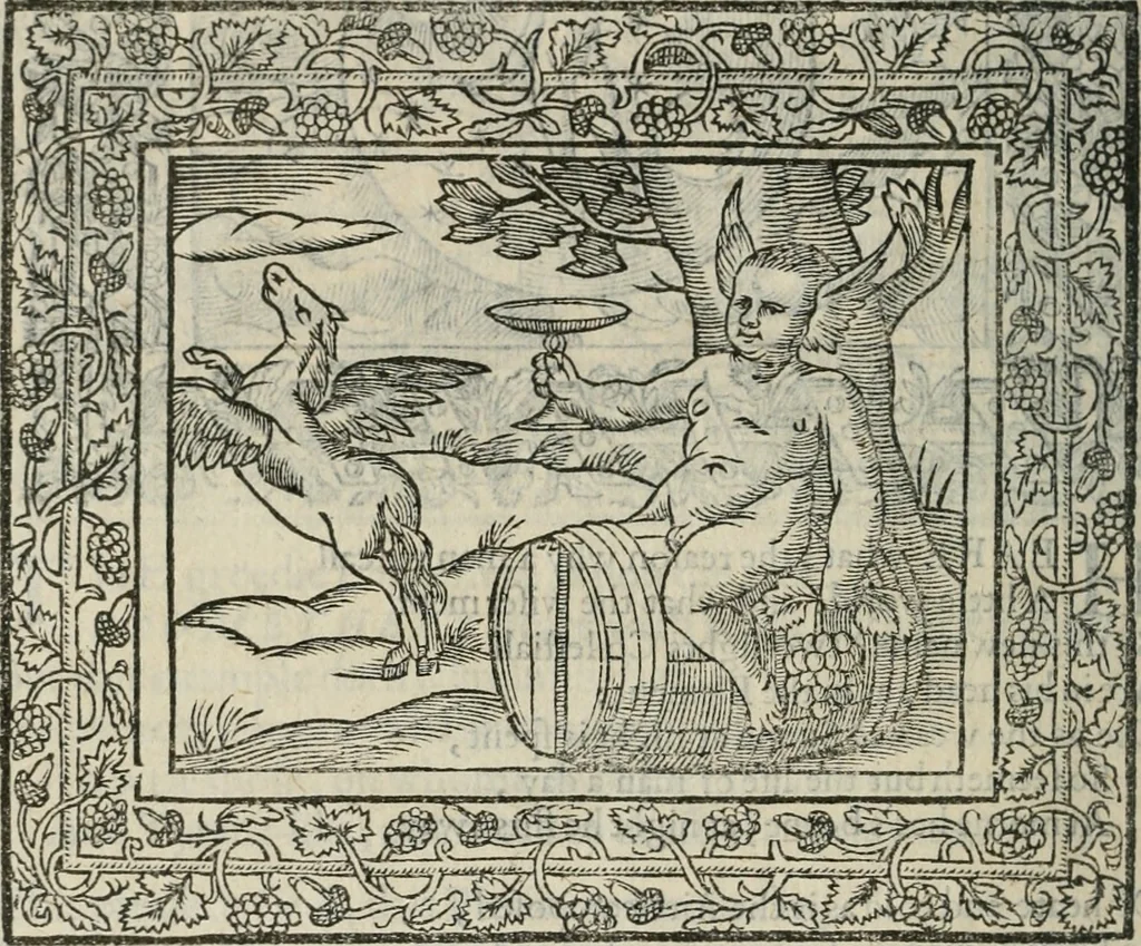 An illustration from Minerua Britanna, or, A garden of heroical deuises, furnished, and adorned with emblemes and impresa's of sundry natures,, 1612, leaf 221