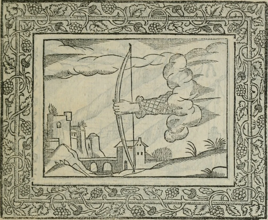 An illustration from Minerua Britanna, or, A garden of heroical deuises, furnished, and adorned with emblemes and impresa's of sundry natures,, 1612, leaf 232
