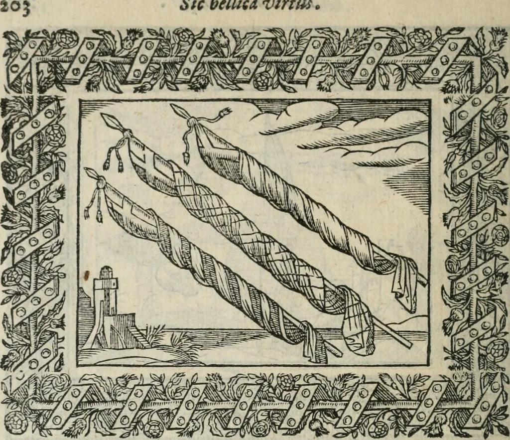 An illustration from Minerua Britanna, or, A garden of heroical deuises, furnished, and adorned with emblemes and impresa's of sundry natures,, 1612, leaf 233