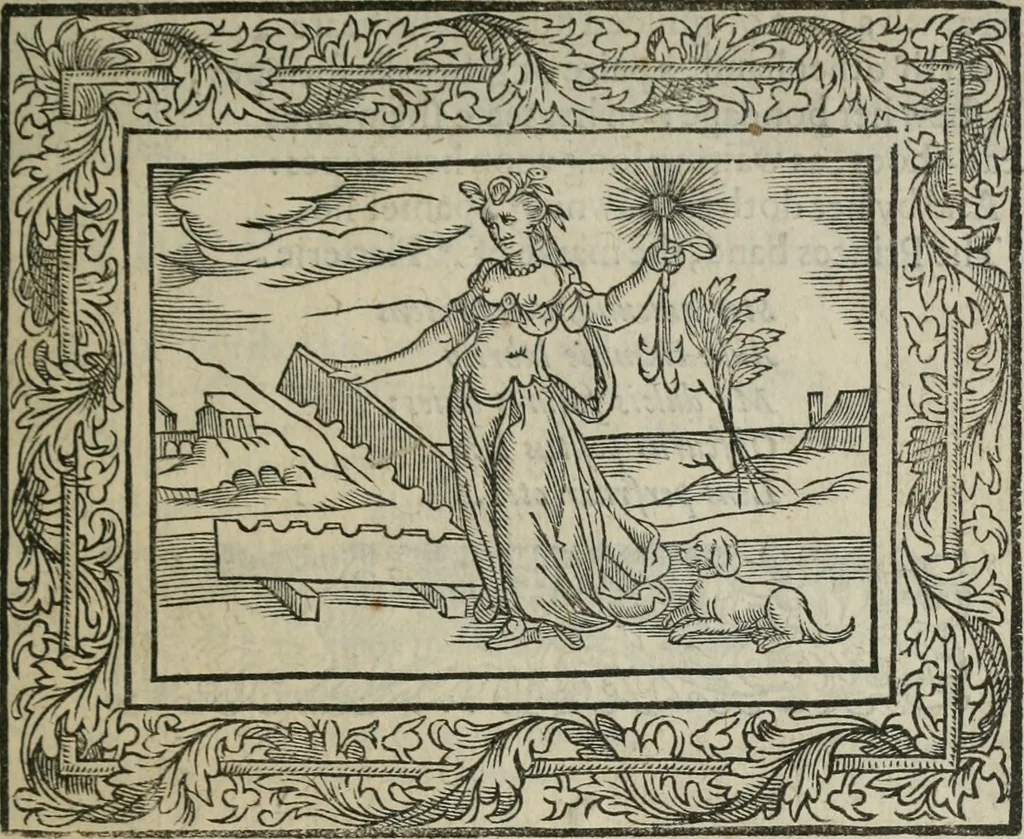 An illustration from Minerua Britanna, or, A garden of heroical deuises, furnished, and adorned with emblemes and impresa's of sundry natures,, 1612, leaf 236