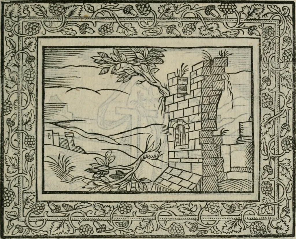 An illustration from Minerua Britanna, or, A garden of heroical deuises, furnished, and adorned with emblemes and impresa's of sundry natures,, 1612, leaf 32