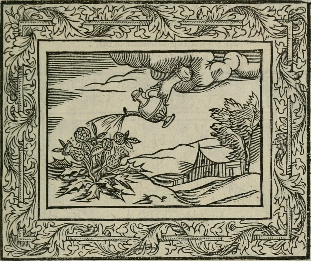 An illustration from Minerua Britanna, or, A garden of heroical deuises, furnished, and adorned with emblemes and impresa's of sundry natures,, 1612, leaf 38