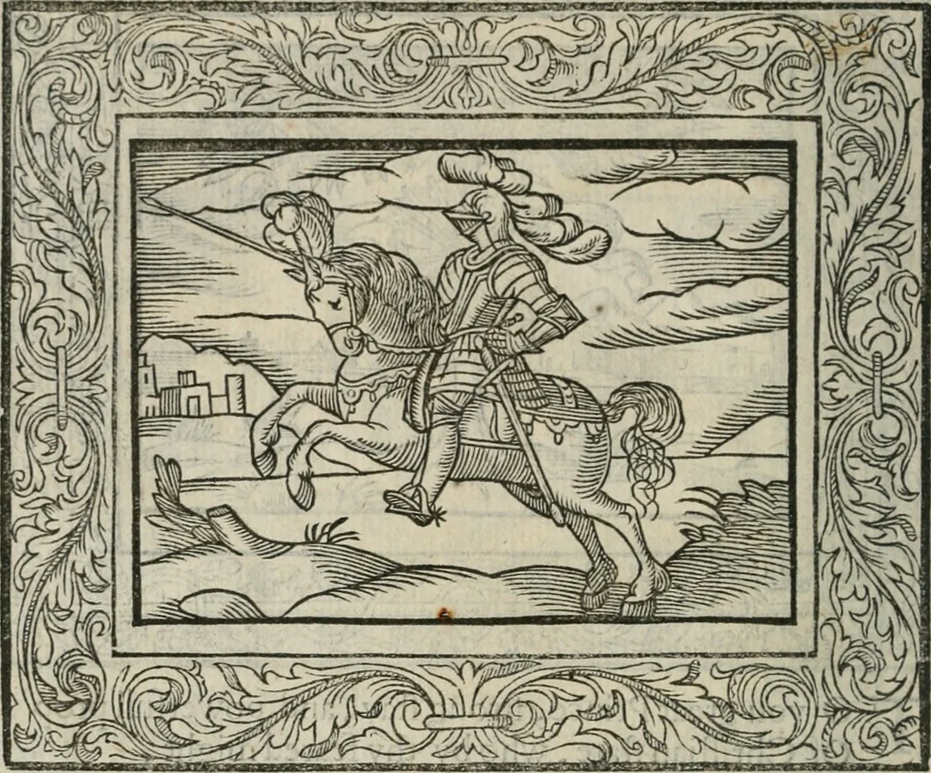 An illustration from Minerua Britanna, or, A garden of heroical deuises, furnished, and adorned with emblemes and impresa's of sundry natures,, 1612, leaf 43