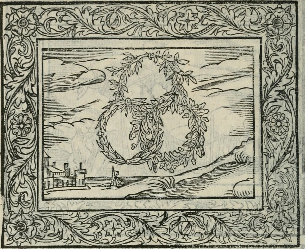 An illustration from Minerua Britanna, or, A garden of heroical deuises, furnished, and adorned with emblemes and impresa's of sundry natures,, 1612, leaf 49