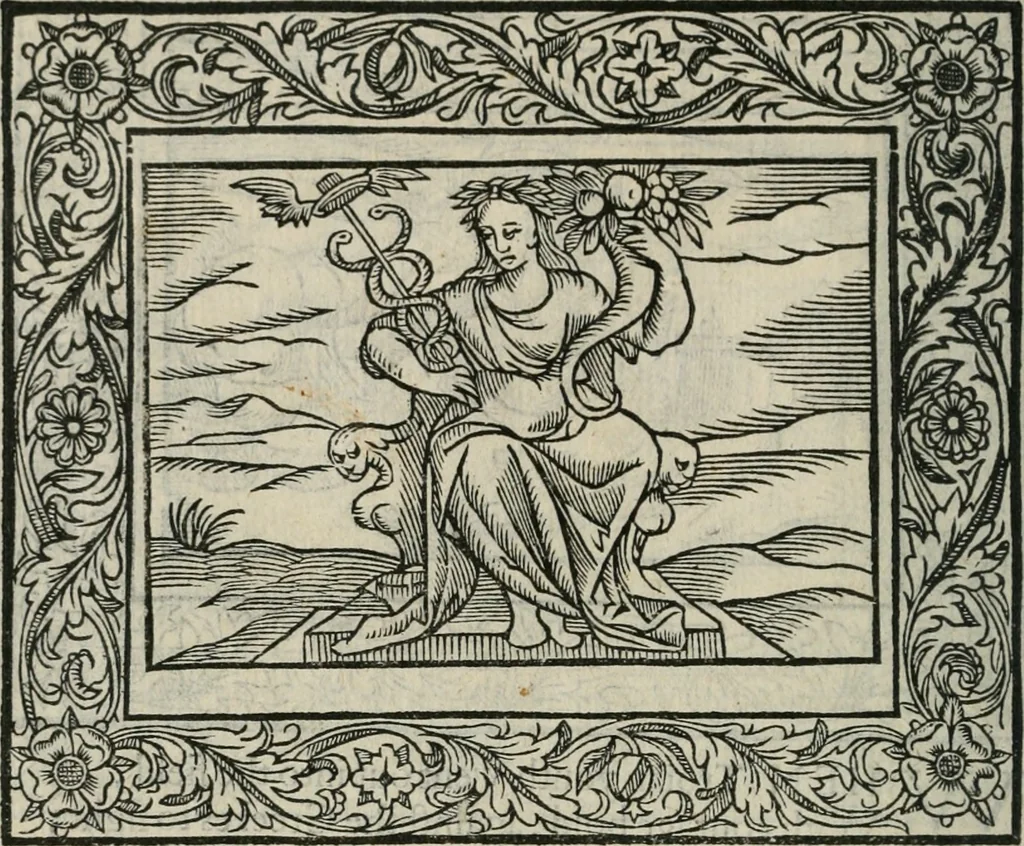 An illustration from Minerua Britanna, or, A garden of heroical deuises, furnished, and adorned with emblemes and impresa's of sundry natures,, 1612, leaf 51