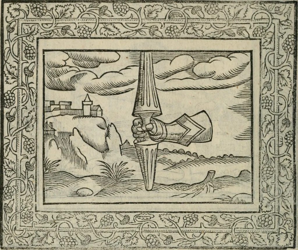 An illustration from Minerua Britanna, or, A garden of heroical deuises, furnished, and adorned with emblemes and impresa's of sundry natures,, 1612, leaf 59
