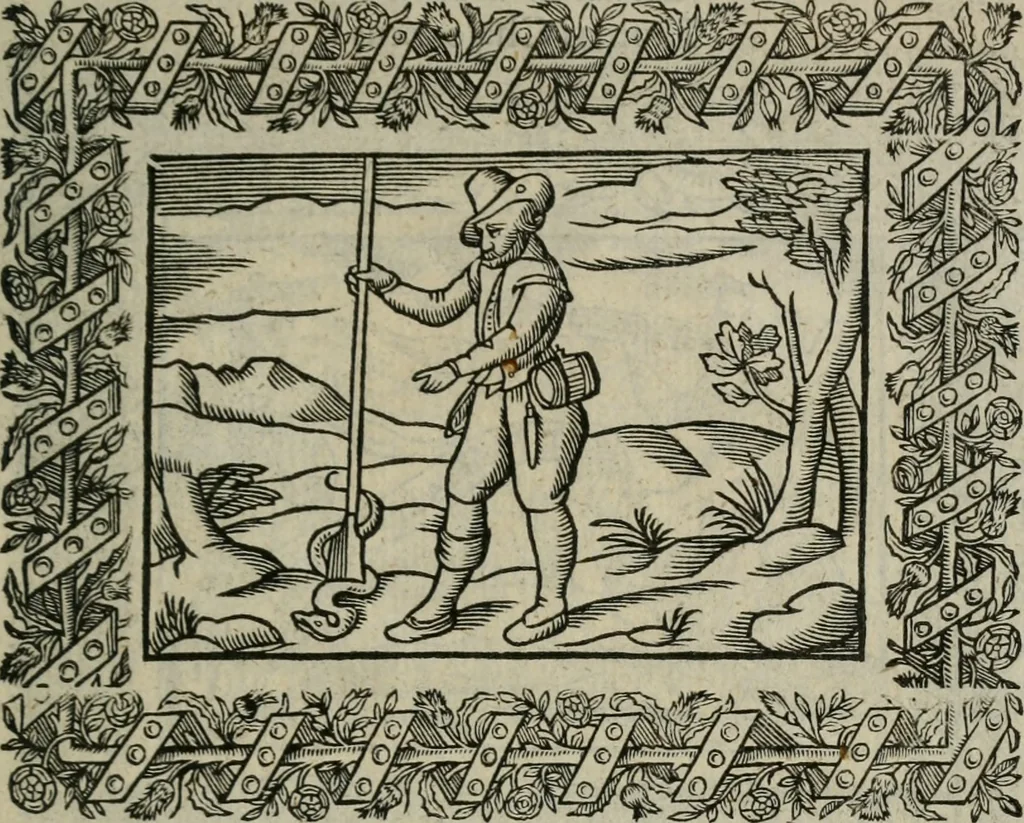 An illustration from Minerua Britanna, or, A garden of heroical deuises, furnished, and adorned with emblemes and impresa's of sundry natures,, 1612, leaf 60