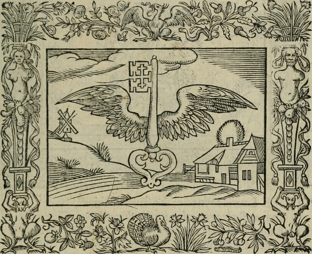 An illustration from Minerua Britanna, or, A garden of heroical deuises, furnished, and adorned with emblemes and impresa's of sundry natures,, 1612, leaf 64